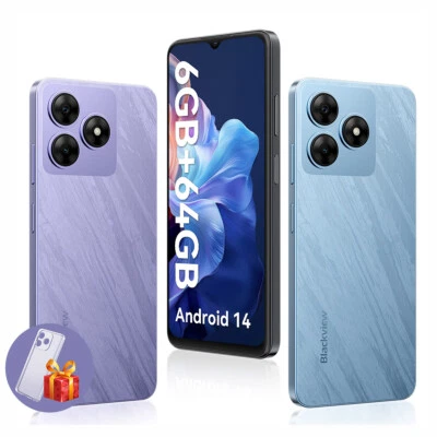 Blackview WAVE 8C Android 14 Smartphone 6GB+64GB 6,5" HD Dual 4G Octa Core Handy - Bild 1 von 4