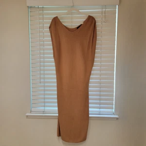 Banana Republic Rib Sweater Dress Size XL Short Sleeve Off Shoulder Classic EUC - Picture 1 of 6