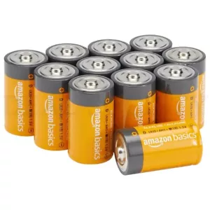 Amazon Basics 12-Pack D Cell Alkaline All-Purpose Batteries 1.5 Volt - Picture 1 of 3
