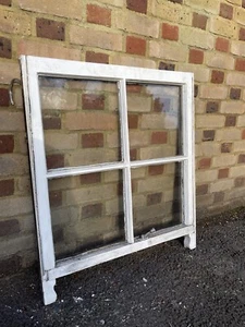 Reclaimed Old Georgian 4 Panel Wooden Sash Window 860 x 760mm - Picture 1 of 5