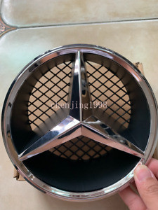 For Mercedes Benz W204 C B GLK Emblem Car Front Grille Logo Star Badge Silver