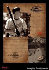 2004 Donruss Classics Legendary Spikes #14 Cal Ripken Jr 067/100 ORIOLES HOF