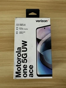 Motorola Moto One 5G UW Ace XT2113 64GB Black (Verizon Locked) - Sealed - Picture 1 of 2