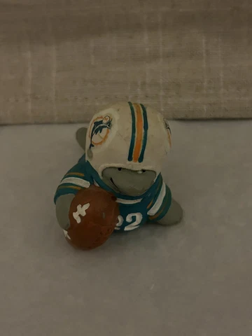 Vintage 1983 NFL Huddles MIAMI DOLPHINS - NFL Mascot PVC Figure - 2” Tall Cover