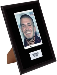 David Beckham Man U Real Madrid Hand Signed Mounted/Framed A4 COA - Picture 1 of 3