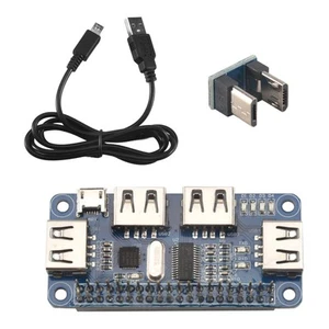 4 Ports Hub Usb Chapeau Pour 3 / 2 / Zero W Carte D'Extension Usb À Uart P9990 - Photo 1/7