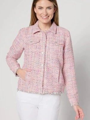 Belle от Kim гравий девочка босс букл розовый Rainbow куртка женщин большой новый с Ярлыками - Изображение 1 из 4