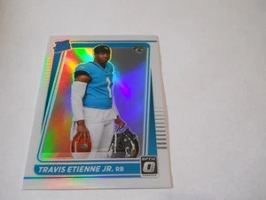 TRAVIS ETIENNE ROOKIE HOLO PRIZM JACKSONVILLE JAGUARS 2021 DONRUSS OPTIC - Picture 1 of 2