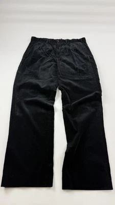 Eddie Bauer Pants Mens 40 Tall Black Relaxed Fit Corduroy Pleated Trousers - Image 1 of 4
