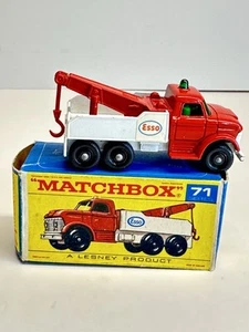 Matchbox Lesney Vintage Wreck Tow Truck No. #71 Esso w/ Original Box - Picture 1 of 19