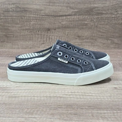 Zapatilla deportiva para mujer Taos EZ Soul talla 8 de lona lavada carbón (ESL-13666) NUEVA Foto 1 de 4