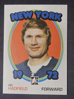09-10 In The Game Vic Hadfield 72' Retro 🚨🚨🚨 New York Rangers  - Image 1 of 2