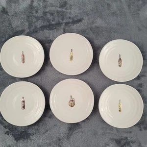 Juego de 6 platos de cóctel Williams Sonoma botellas de vino 5,5" - Imagen 1 de 9