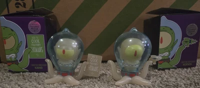 Kang and Kodos 3" Mini Set GID Simpsons x Kidrobot IamRetro Exclusivo  Foto 1 de 3