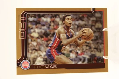 Baloncesto Topps 2025-26 Isiah Thomas borde dorado paralelo 0839/2025 #269 Foto 1 de 2