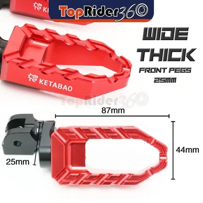 Clavijas delanteras BUZZ extendidas rojas de 25 mm para MV Agusta F3 675 12-18 17 16 15 14 13 Foto 1 de 4