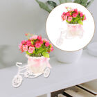  Polsterverkleidung Mini Fahrräder Fahrrad Blumenkorb Kunstblumen