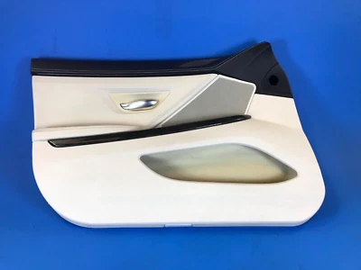 13-18 BMW F06 640I 650I GRAN COUPE FRONT LEFT  DOOR PANEL DAKOTA IVORY WHITE - Image 1 of 4