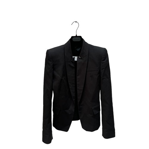 MAISON MARGIELA Giacca blazer nero Martin Margiela SS 2008 con colletto rovesciato taglia IT 40 fi