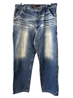 Structure STR Men's Jeans Carpenter Dark Blue 38" Waist x 32" Inseam 100% Cotton - Image 1 of 4