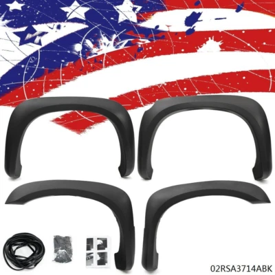 4PCS Fit For 2005-2011 Dodge Dakota Black Factory Style Fender Flares - Изображение 1 из 4