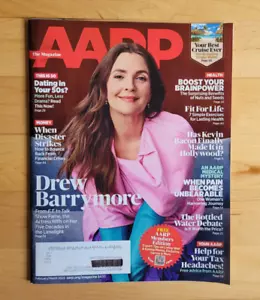 Drew Barrymore AARP The Magazine Feb/Mar 2025 Money, Health, & Living New - Picture 1 of 5