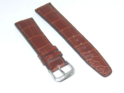 RIOS1931 Genuine Leather Watch Band Strap 21 mm Brown Mahogany "Spitfire" - Image 1 of 3