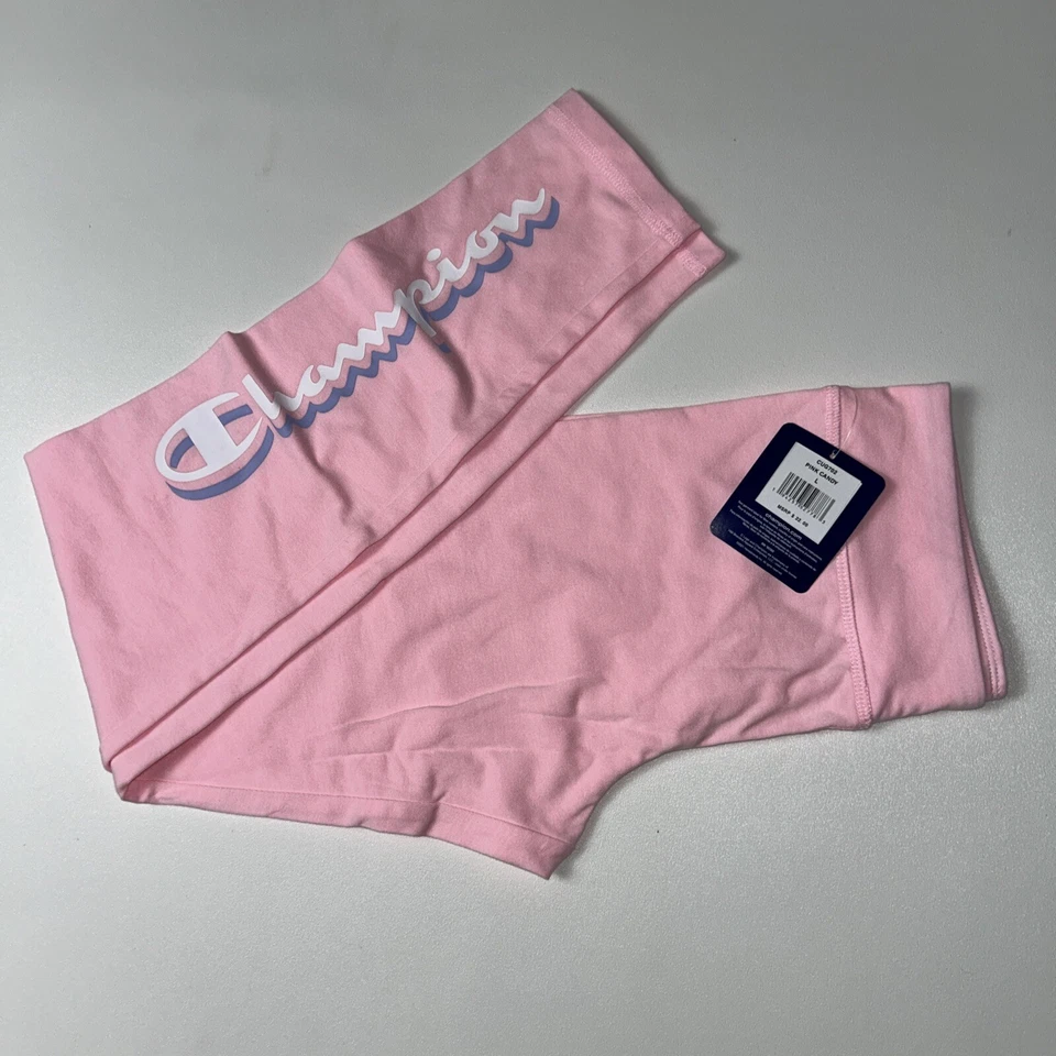 Pantalones de chándal/legging rosa caramelo Champion para niñas jóvenes talla grande nuevos con etiquetas Foto 1 de 4
