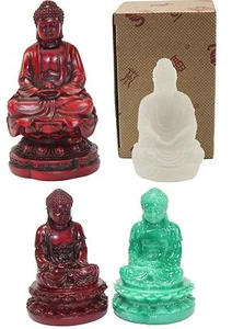 Statue di Buddha meditante Feng Shui statuetta fortuna regalo arredamento casa venditore statunitense - Foto 1 di 12