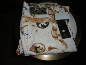 Pantalones de mezclilla de diseñador Just Cavalli 33"" cintura x 31"" entrepierna nuevos con etiquetas talla europea - Imagen 1 de 9