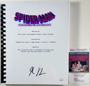 Kemp Powers Signed Spider-Man Across The Spider-Verse Movie Script JSA COA - Picture 1 of 1