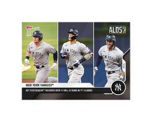 Frazier Judge Stanton 2020 MLB TOPPS NOW Card 366 yankees postseason 11 Hr 31 R