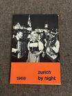 Brochure de voyage vintage 1968 Zurich by Night annonce imprimée