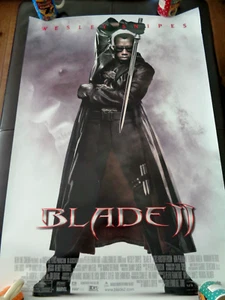 BLADE II 2002 ORIGINAL MOVIE POSTER 27X41 DS MARVEL COMICS VAMPIRES WESLEYSNIPES - Bild 1 von 5