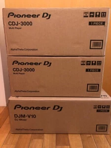 Pioneer DJ CDJ-3000 2 Pair + DJM-V10 DJ Controller Mixer Set 100V - Picture 1 of 12