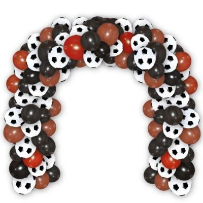 Balões de futebol decoração de festa infantil futebol látex meninos decoração bola branca - Imagem 1 de 2