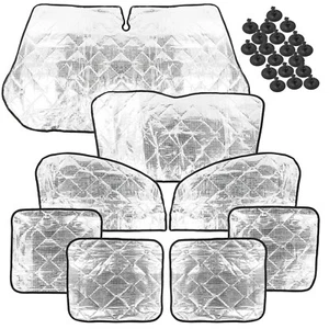 Deiwo® thermal mat complete set for VW Caddy 2K from 2003-2015 8 pieces insulation mat - Picture 1 of 8