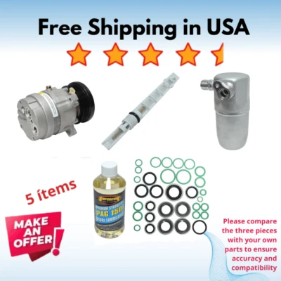 Compresor y válvula aire acondicionado apto para Chevrolet Monte Carlo 98-99, Pontiac Grand Prix 97-98 Foto 1 de 4