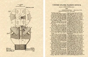 HOWARD HUGHES DRILL BIT US PATENT Art Print READY TO FRAME!!!! Texas oil Tricone - Picture 1 of 1