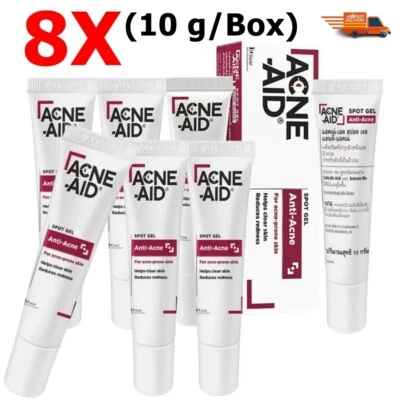 8X Acne-Aid Spot Gel Anti-Acne Skin Care Help Clean Reduce Redness Free Fragranc - Image 1 of 4