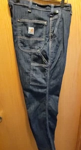 Carhartt FR Carpenter's Jeans  290-83  DNA Technical Fabrics Sz  29x32 Dark Wash - Picture 1 of 12