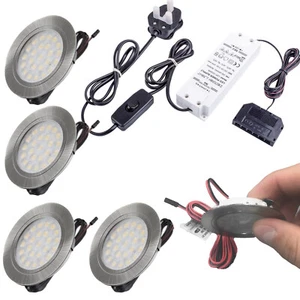 Kitchen Recessed LED Light Under Cabinet Shelf Cupboard 12V Kit/Set Furniture - Picture 1 of 26