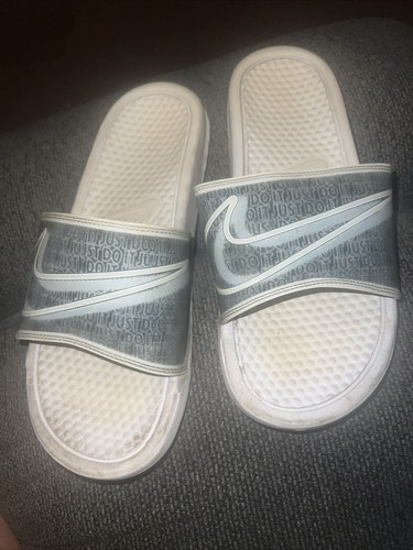NIKE BENASSI LX SLIDE DONNA BIANCO GRIGIO BQ5173 100 taglia 10