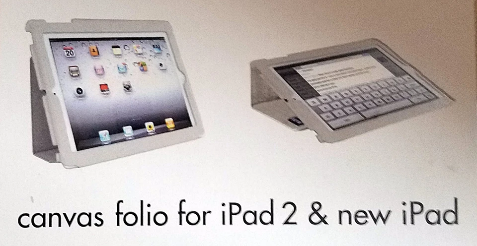 NEW Canvas Folio for iPad 2 & 3 with Smart Function & Loop for Stylus - Image 1 of 4
