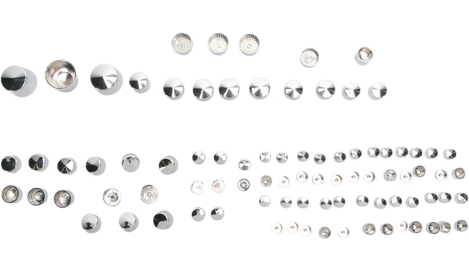 Drag Specialties Standard Bolt Cover Kit Chrome Harley 2000-2006 Softail FXST - Изображение 1 из 1