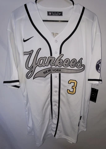 White NY Yankees Babe Ruth Cooperstown Nike Jersey L men Cover