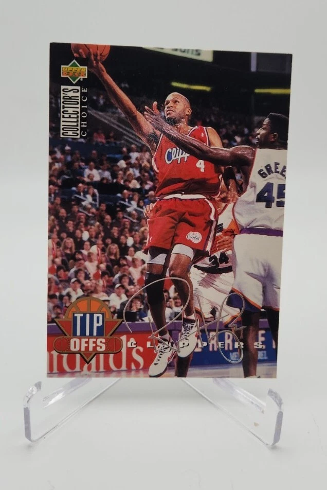 Ron Harper - Upper Deck - Tips Offs - Silver Signature - 1994 - Clippers - #177 - Image 1 of 2