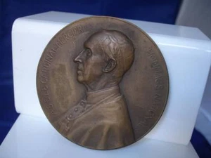 Medalla Cardenal Desiderio José Mercier. Año 1914. Bélgica. Jourdain. Bronce - Imagen 1 de 3