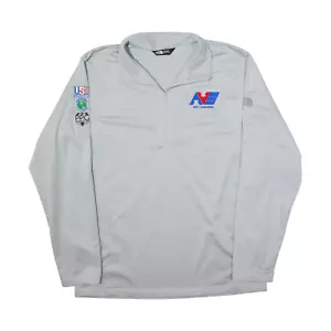 THE NORTH FACE 1/4 Zip Pullover Jacket Grey Mens L - Picture 1 of 6