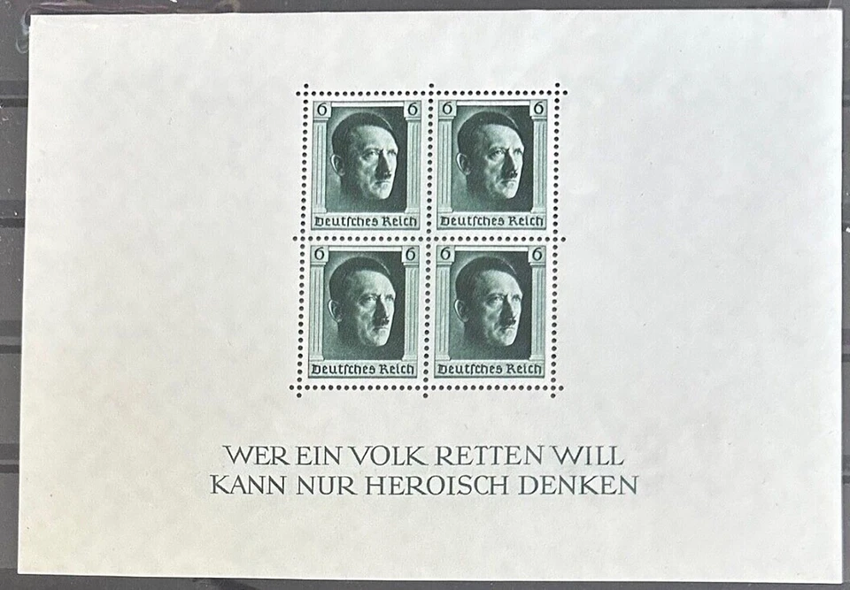 GERMANY (REICH) - 1937 MNH "Birthday - BLOCK  7" Souvenir Sheet !! - Image 1 of 1